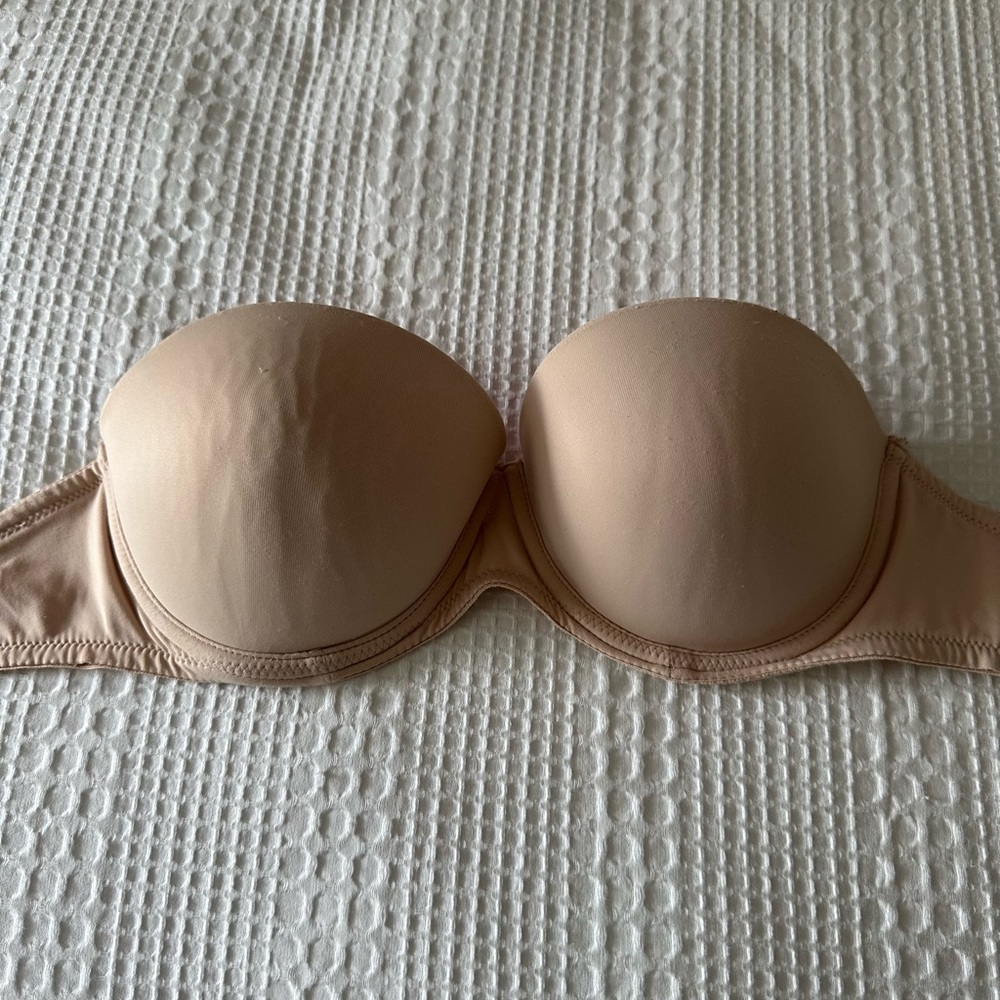 Pink Nude Strapless Bra